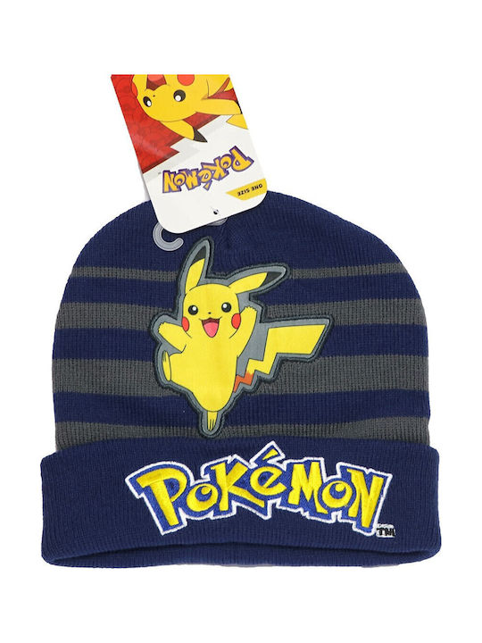 Pokémon Детска Шапка Плетено Тъмносин