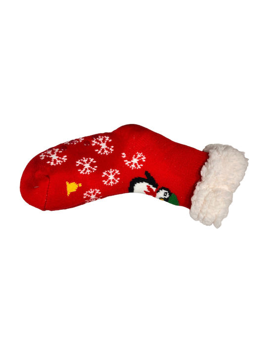 Christin Kids' Slipper Socks Red