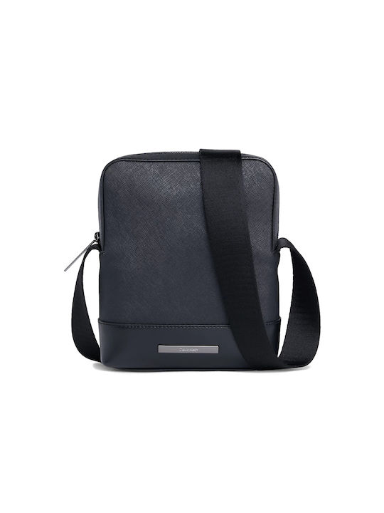 Calvin Klein Modern Bar Piele Geantă pentru bărbați Umăr / Crossbody Neagră