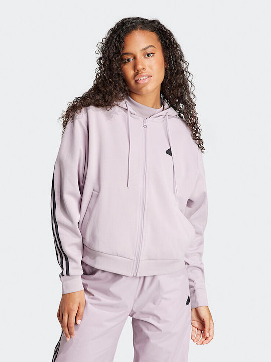 Adidas Jachetă Hanorac pentru Femei Cu glugă Violet