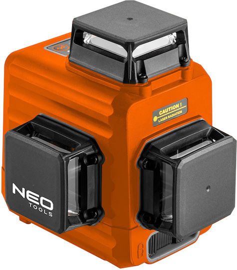 Neo Tools Αυτορυθμιζόμενο Γραμμικό Αλφάδι Laser Κόκκινης Δέσμης με Εύρος Εργασίας 15m