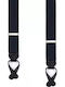 Victoria Suspenders Monochrome Navy Blue