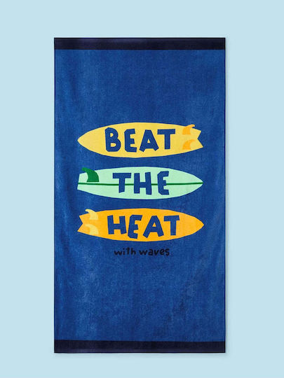 Mayoral Beach Towel Cotton Blue 150x80cm.