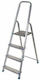 AWTools Leiter Aluminium mit 4 Stufen