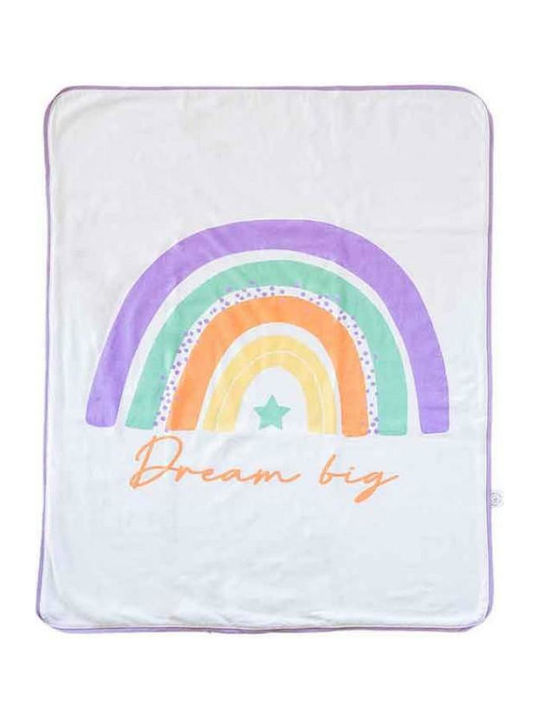 Vintage Lovers Blanket Nursery Swaddling Blankets Rainbow Cotton Purple Rainbow 90x75cm