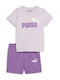 Kinder-Set mit Shorts Sommer 2Stück Grape Mist