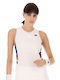 Women's Athletic Blouse Sleeveless White