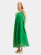 Desigual Summer Midi Dress Green