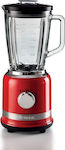 Ariete Moderna Mixer für Smoothies mit Glasbehälter 1.5Es 1000W Rot