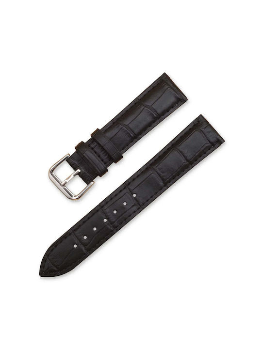 Leather Strap Black 18mm