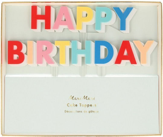 Meri Meri Birthday Cake Decoration 2pcs