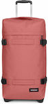 Eastpak Transit'r Medium Travel Suitcase Terra Pink with 4 Wheels