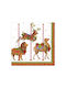 Caspari Set of Christmas Napkins L16.5xW16.5cm. 20pcs