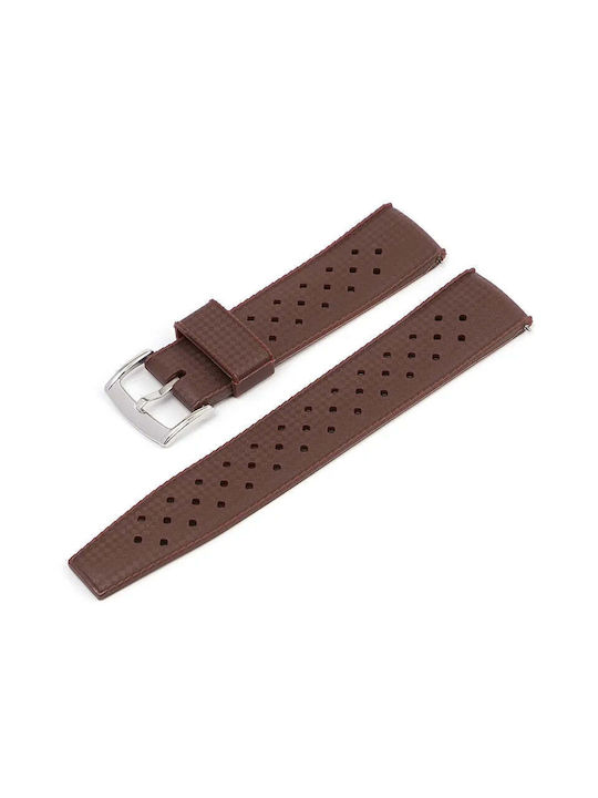 Rubber Strap Brown 20mm