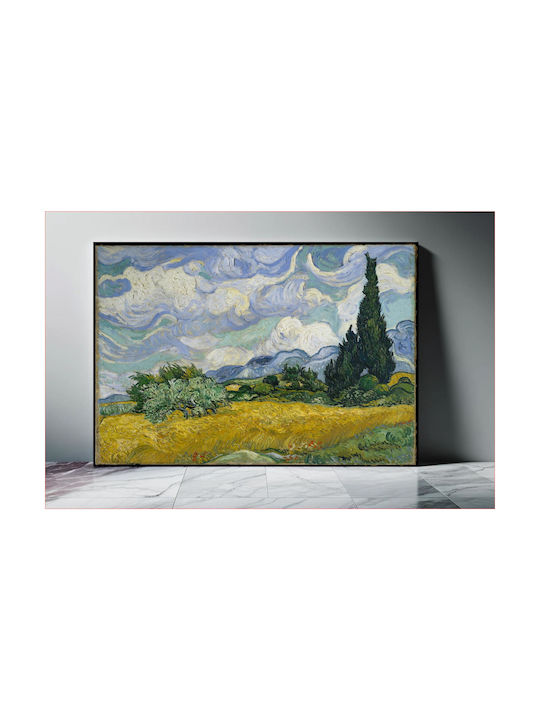 Wheat Field With Cypresses By Vincent Van Gogh Painting Copy of Van Gogh on Canvas 80x50cm