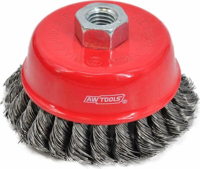 AWTools AW55115 Wire Brush Bell for Drill 100mm