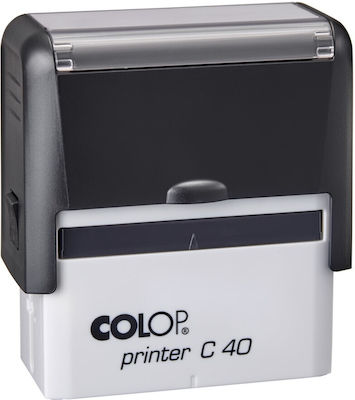 Colop Printer C40 Έως 6 Σειρές Self-Inking Text Stamp in Greek Language with Black Ink