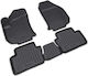 Novline Set of Front and Rear Mats 4pcs Tray Type for Opel Zafira Black