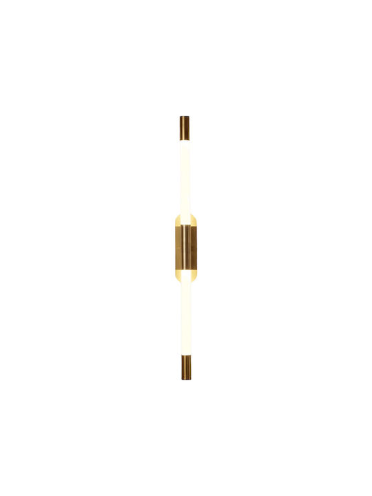 H34 Modern Wandleuchte mit Integrierte LED und Warmes Weiß Licht Gold 5x5x5cm