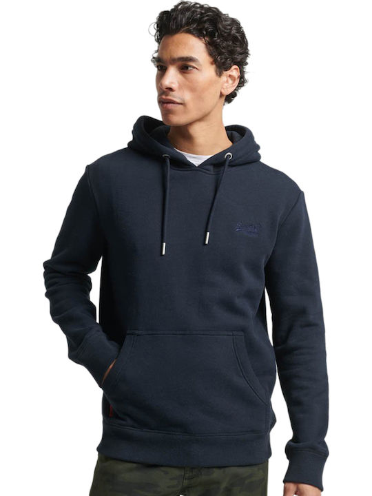 Superdry Φούτερ με Κουκούλα Eclipse Navy