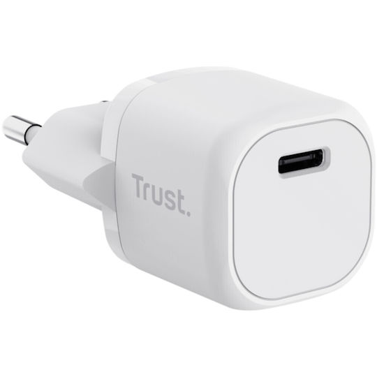 Trust Φορτιστής Χωρίς Καλώδιο με Θύρα USB-C 20W Power Delivery Λευκός (Maxo)