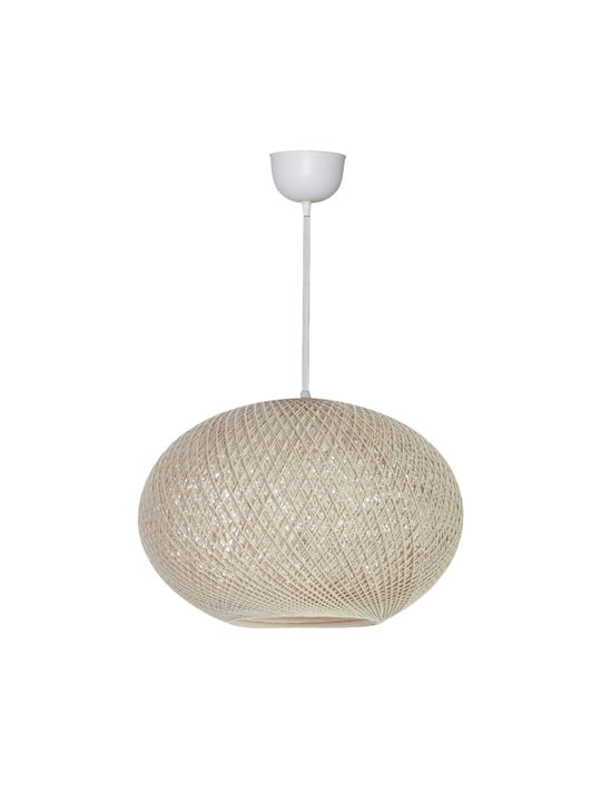 Epiplo-Fos Pendant Lamp with Rope Beige
