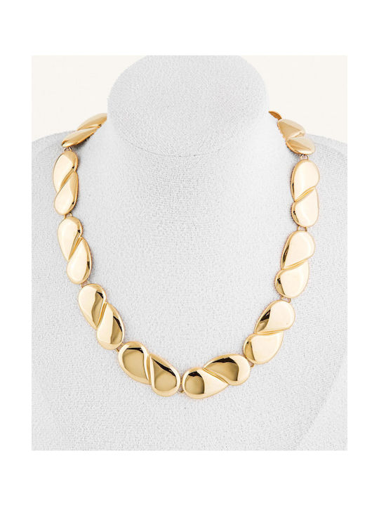 StanStefan Necklace with design Tear from Gold-Plated Steel
