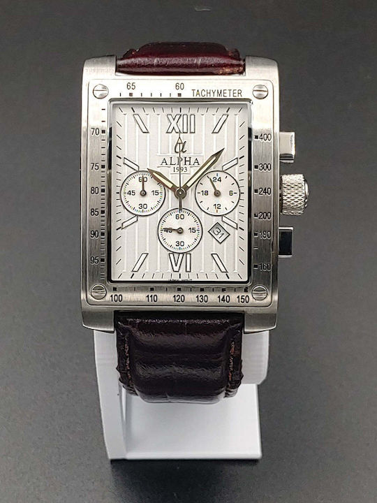 Alpha 1993 Watch Battery with Leather Strap