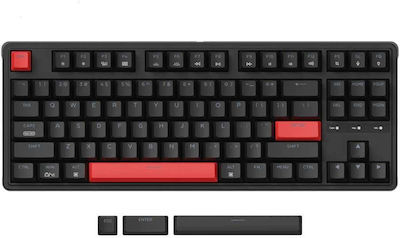 Keychron C3P-A1 Pro Gaming Mechanische Tastatur Tenkeyless mit Benutzerdefiniert Braun Schaltern und Beleuchtete Tasten Rot