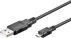 Microconnect USBABMICRO3 Reguläres USB 2.0 zu micro USB 3m Schwarz