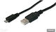 PremiumCord Regulär USB 2.0 auf Micro-USB-Kabel Schwarz 0.5m (KU2M02F) 1Stück