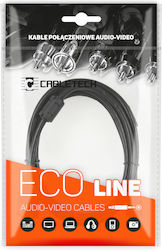 Cabletech KPO4009-1.0 Regular USB 2.0 σε micro USB 1m Μαύρο