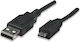 IC Intracom 3m Regular USB 2.0 to micro USB Cable White (325684)