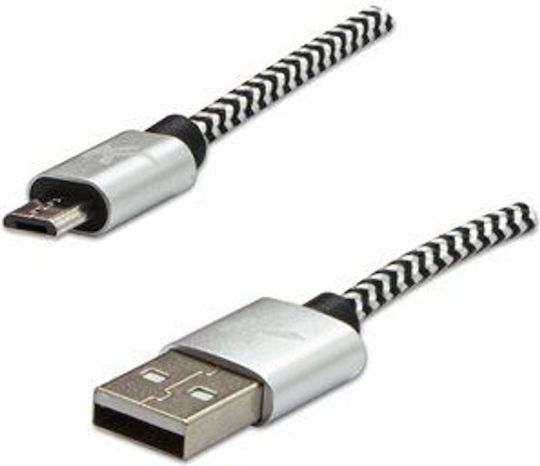Logo Collection 2m Braided USB 2.0 to micro USB Cable