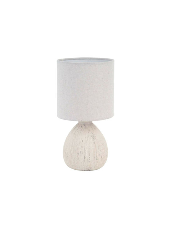 Versa Ceramică Table Lamp with Alb Shade and Base