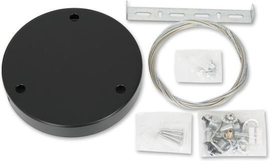 Eko Light Mounting Suspension for Lighting Fixtures Black 2435