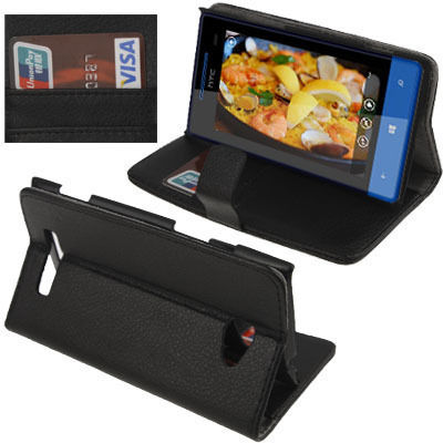 Back Cover Δερμάτινο Μαύρο (HTC 8S / A620e)