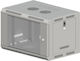 Q-Lantec Монтиран на стена Рак кабинет 6U Сив SW-6U-600-500-N-DSJ-OP-RP-B-S