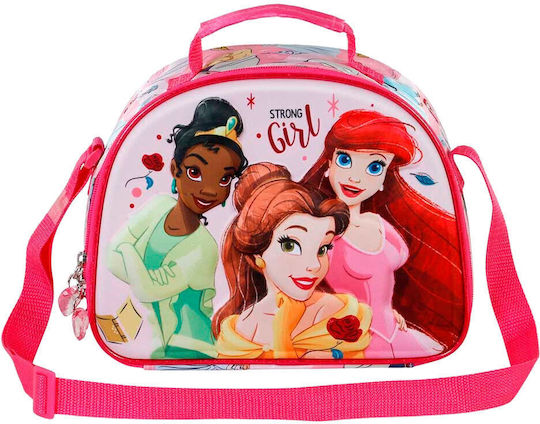Karactermania 3D Kids' Insulated Shoulder Bag 4L Pink Disney Princess 25.5x10x10x20cm
