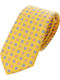E-Ties Men's Tie Silk Printed in Yellow Color