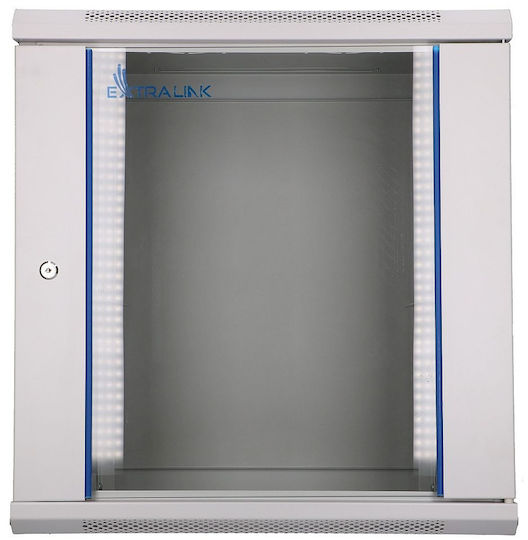 Extralink Επιτοίχια Καμπίνα Rack 12U Γκρι EX.8604