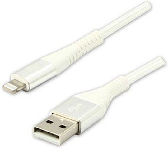 Logo Collection USB-A zu Lightning Kabel Weiß 1m