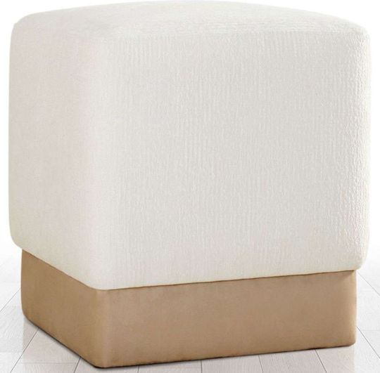 Stool For Living Room Borgot Cream 45x45x45cm Stool For Living Room Borgot Cream 45x45x45cm