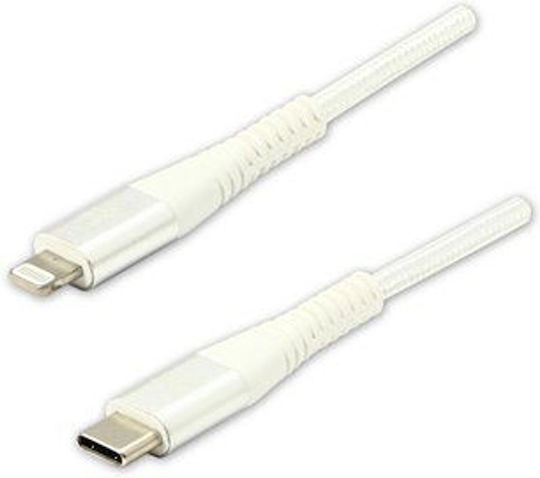 Logo Collection USB-C zu Lightning Kabel Weiß 2m