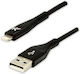 Logo Collection USB-A zu Lightning Kabel Schwarz 2m