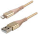Logo Collection USB-A to Lightning Cable Χρυσό 2m