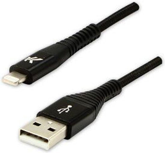 Logo Collection USB-A zu Lightning Kabel Schwarz 1m