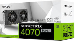 PNY GeForce RTX 4070 Super 12GB GDDR6X OC DF Placă Grafică