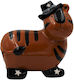 Koopman Tigru Copil Cutiuta de bani Ceramic Negru 15.5x10x16.5cm