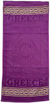 Beach Towel Cotton Purple 140x70cm.